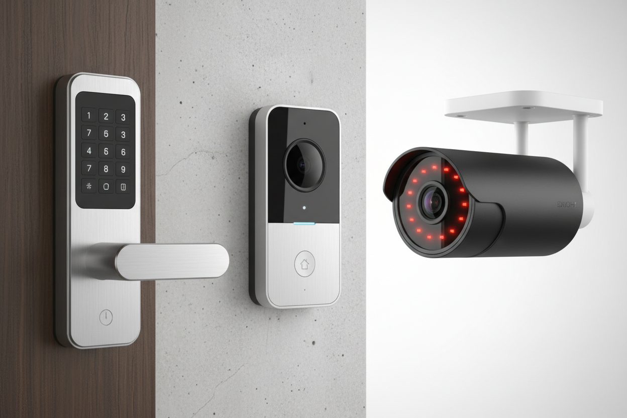 Serrure connectée + Sonnette vidéo + Caméra