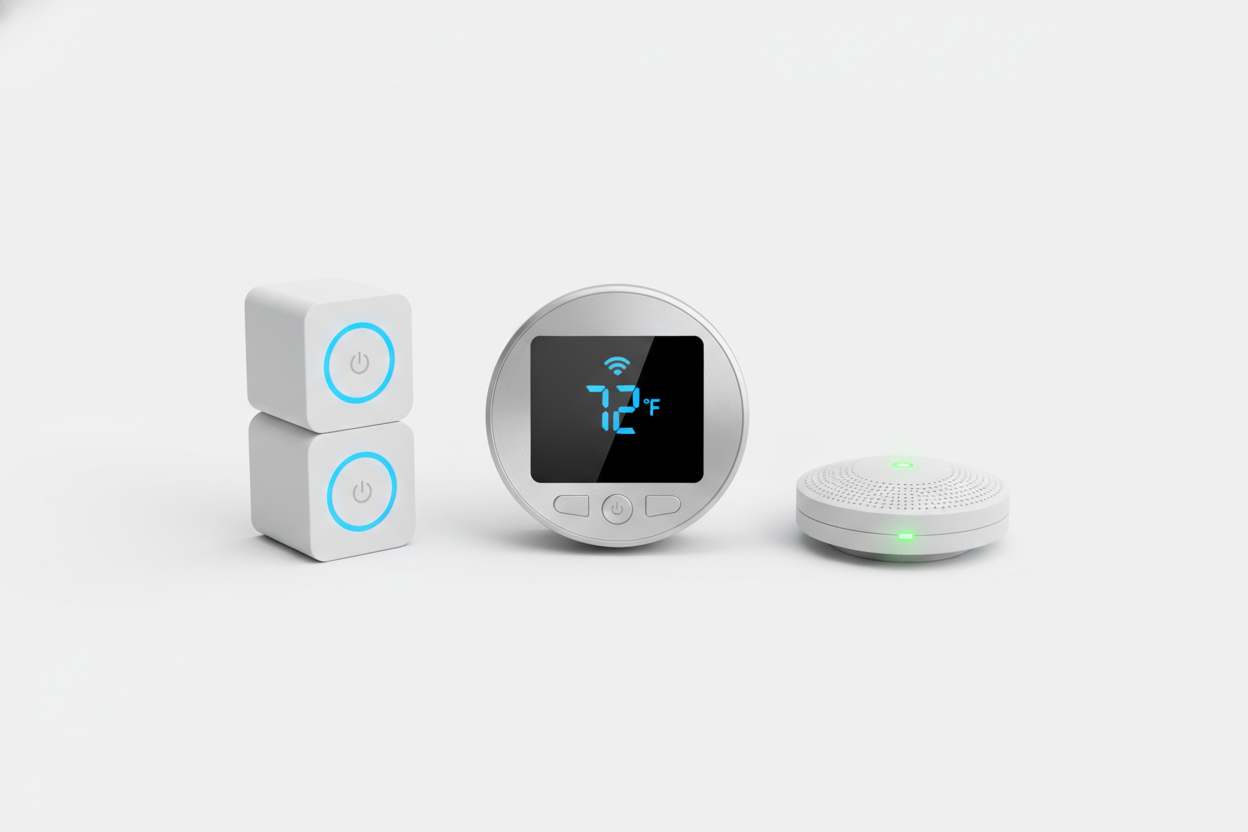 Thermostat + Prises connectées + Détecteurs